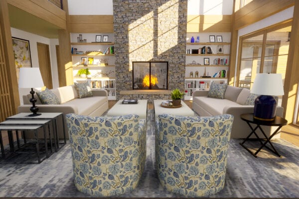 Living room rendering